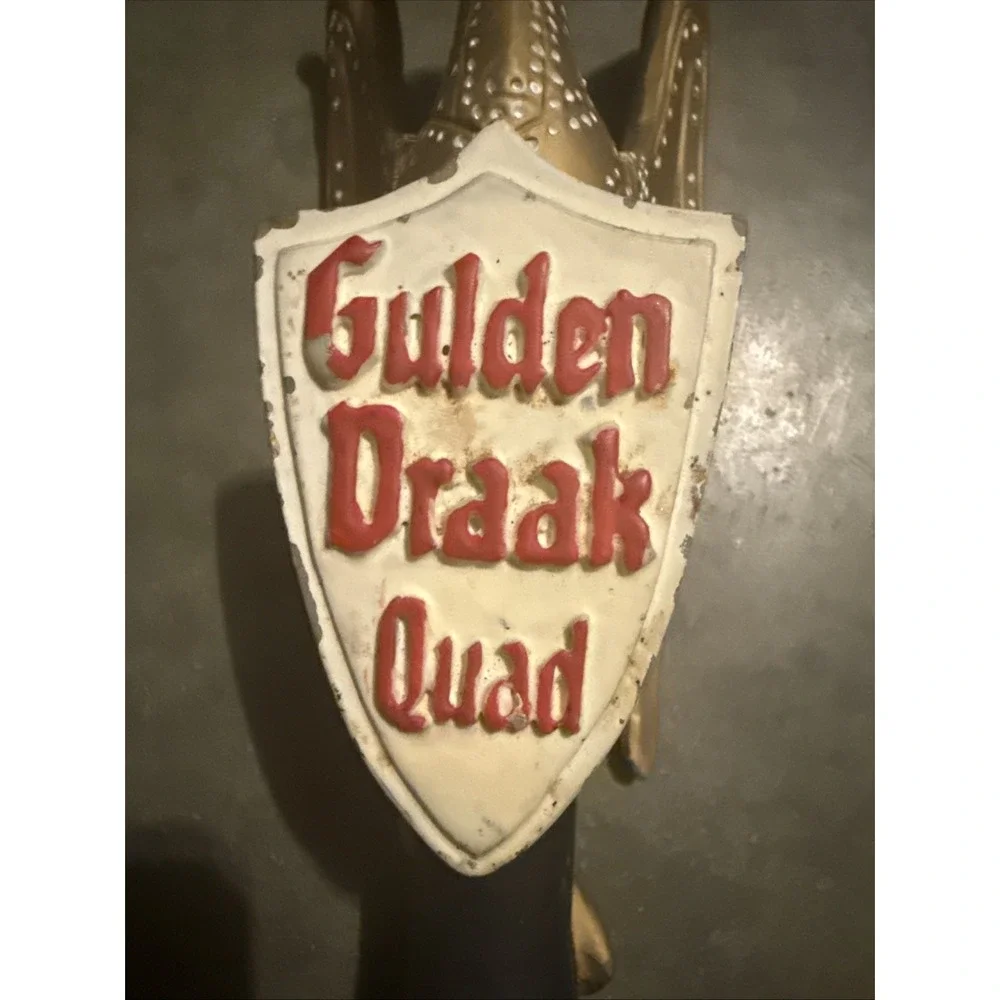 GULDEN DRAAK - QUAD - FLYING DRAGON - BEER TAP HANDLE (Broken)